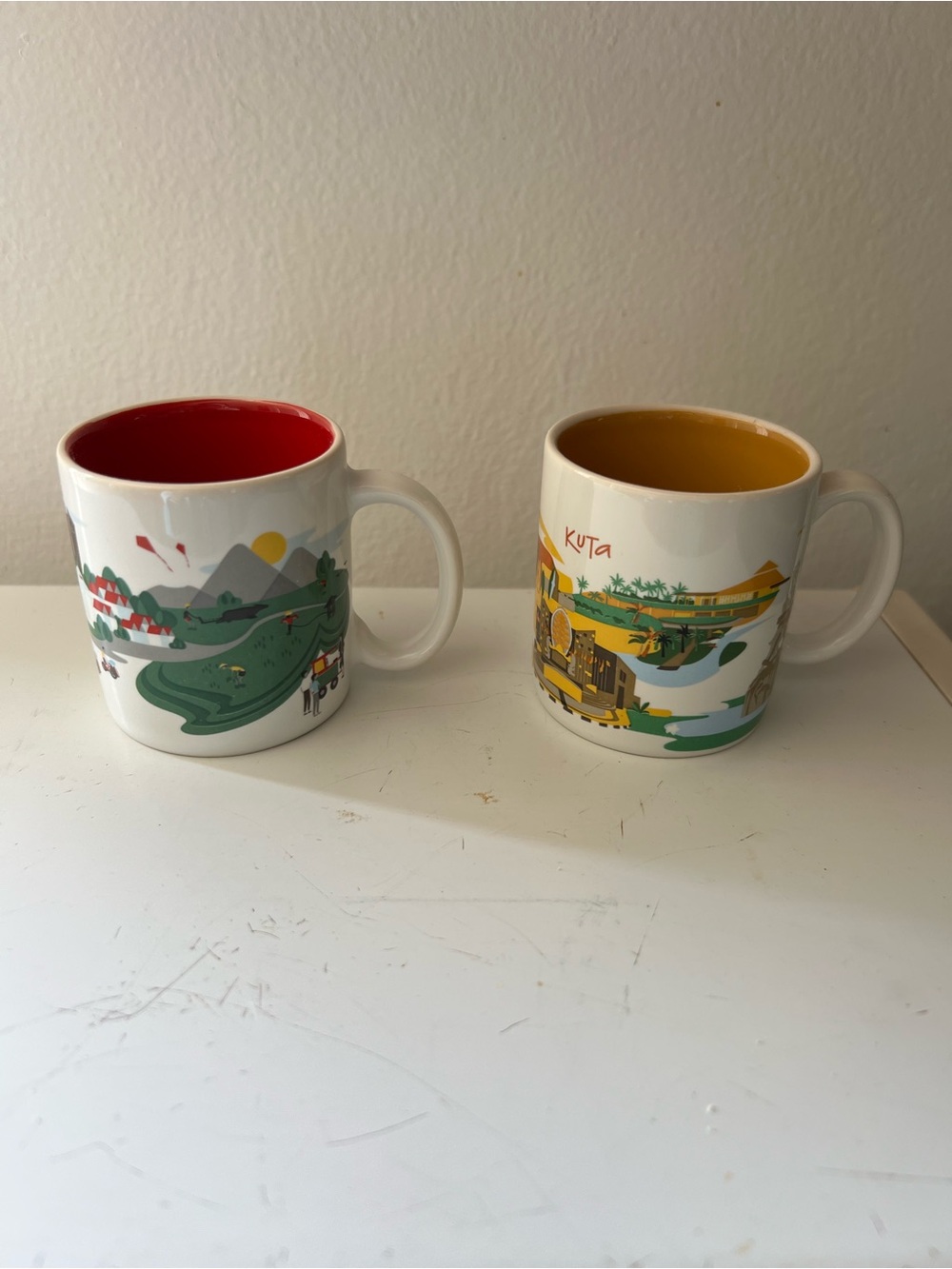 Starbucks Indonesia Ceramic Mini Mugs Scenic Kuta Designs